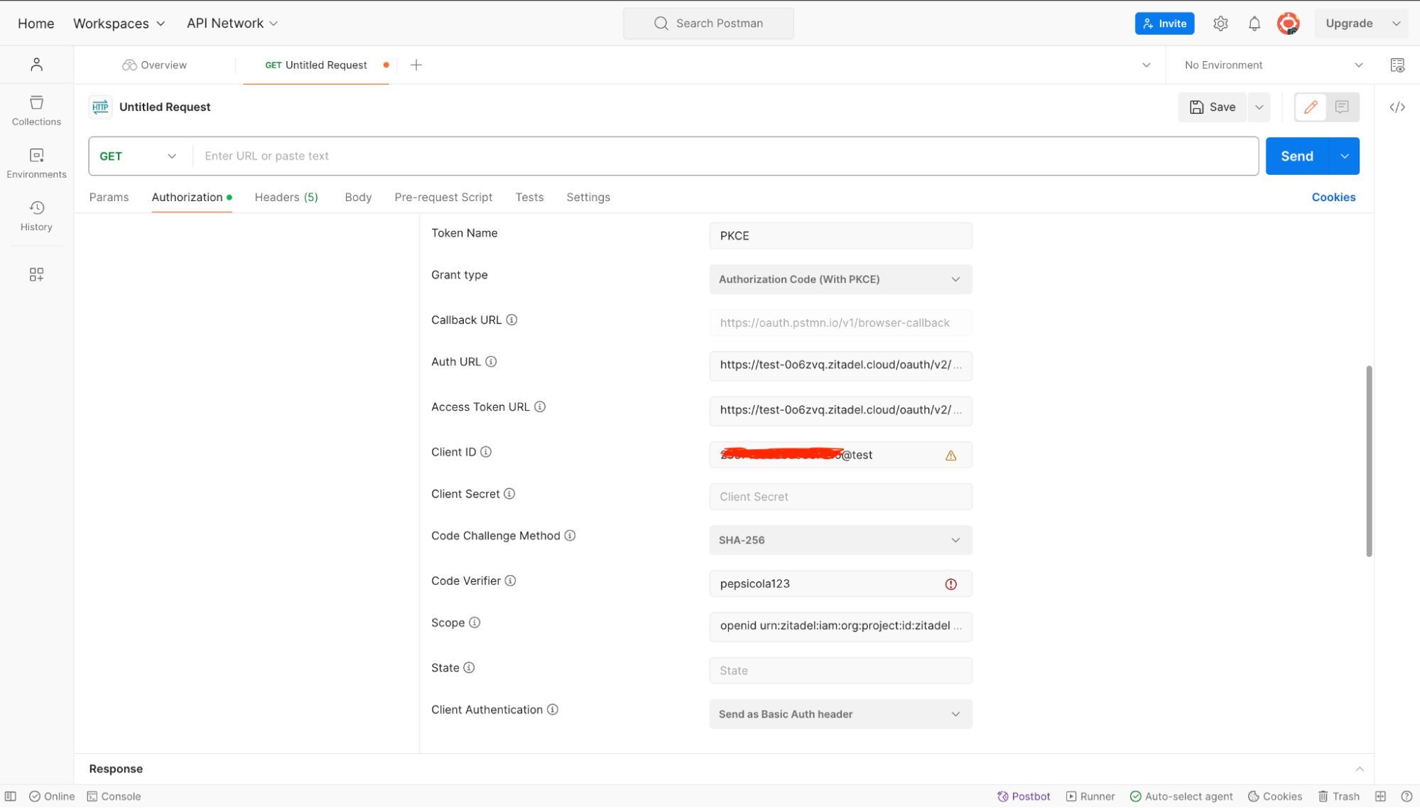 Testing User Login Flows in ZITADEL with Postman