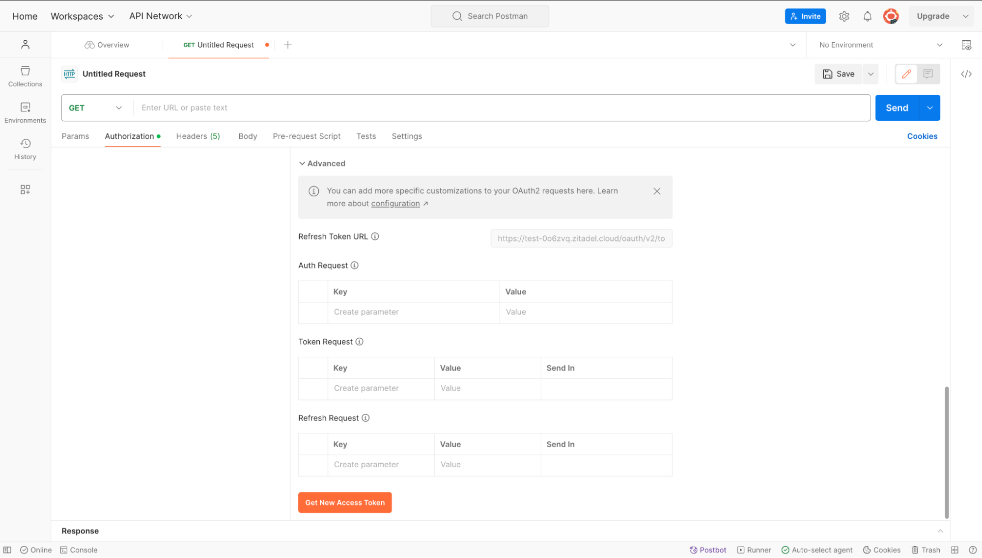 Testing User Login Flows in ZITADEL with Postman