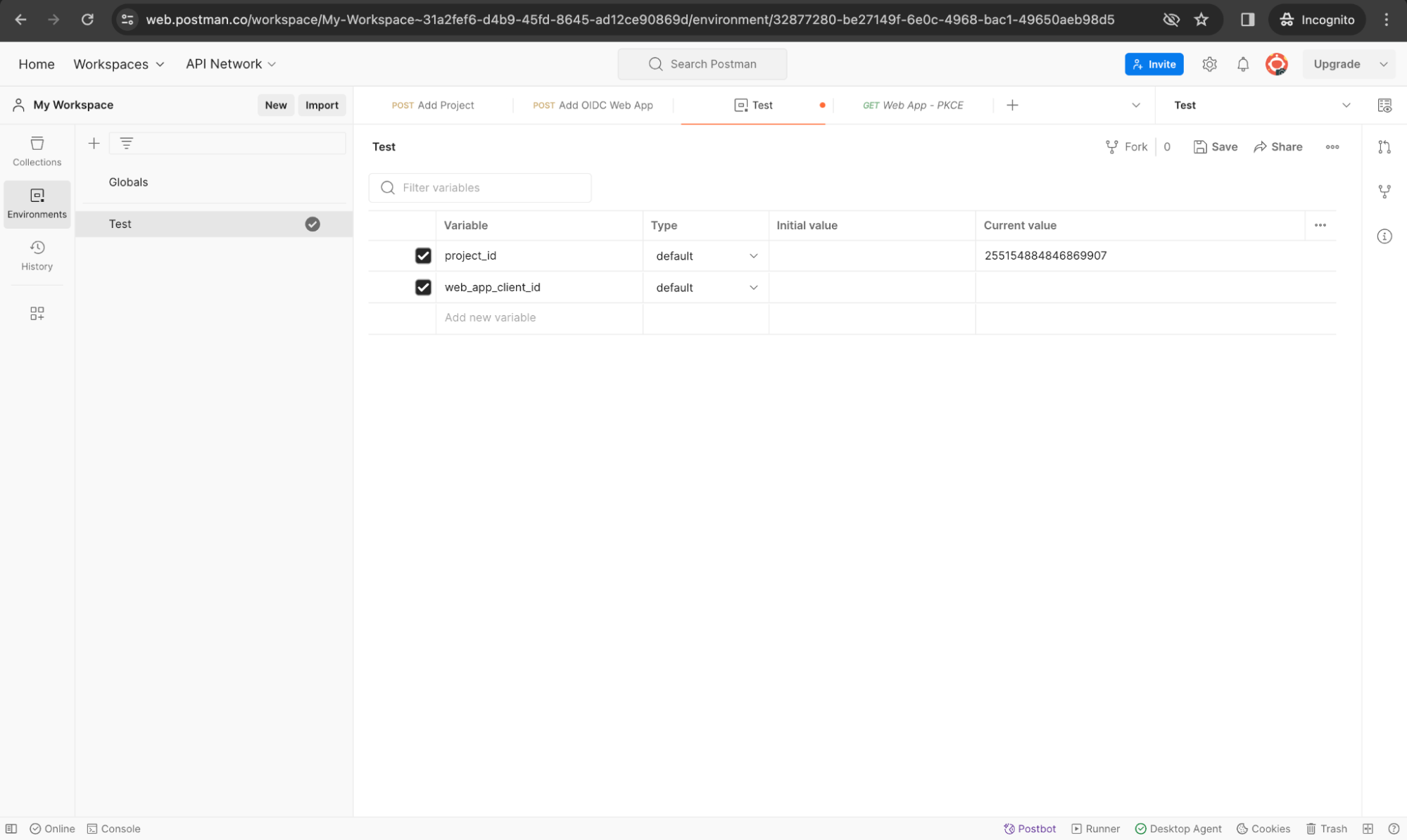 Testing management APIs in ZITADEL with Postman